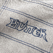 Butter Goods - Encounter Denim Shorts - Washed Soft Grey