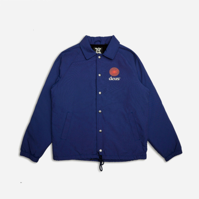 Deus Ex Machina - STRATA COACH JACKET - Patriot Blue