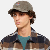 DICKIES - HARDWICK DUCK CANVAS CAP - Dark Brown