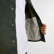 Dickies - LEWISTOWN DENIM JACKET - Green Tone Fade