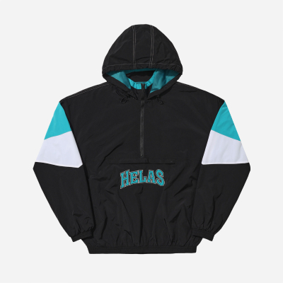 Hélas - Requins Quarter Zip Jacket - Black