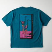 PARRA - THE STAND OFF T-SHIRT - Deep Sea Green