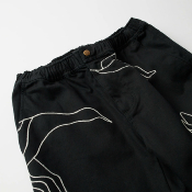 PARRA - STITCHED UP DUCK PANTS - Black