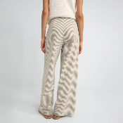 Rhythm W - Valley Stripe Oversized Wide Leg Pant - Ivy