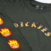 DICKIES X SPITFIRE - LONG SLEEVE TEE KIDS - Olive Green