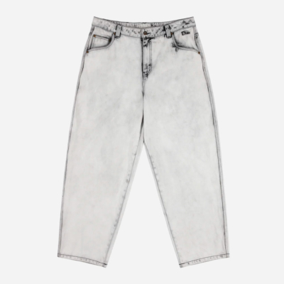 DIME - CLASSIC BAGGY DENIM PANTS - Smoke White