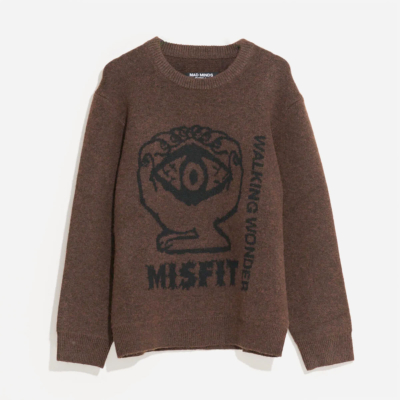 Misfit Shapes - Walking Wonders Knit Crew - Brown