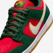 Nike SB - Dunk Low Premium Seattle SuperSonics - Fire White University Gold Fire Red