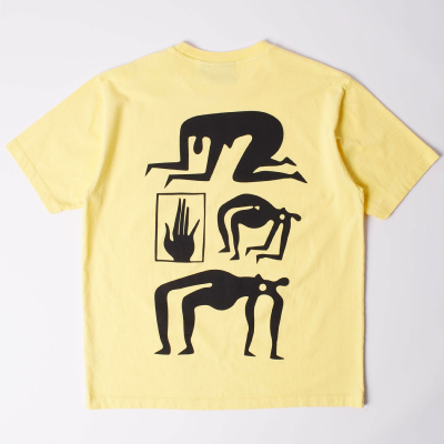 Parra - Yoga Discounts T-shirt - Yellow