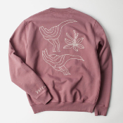 PARRA - DUCK ATTACK CREW NECK SWEATSHIRT - Dusty Rose