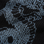 Butter Goods - Dragon Zip-Thru Knit Sweater - Black