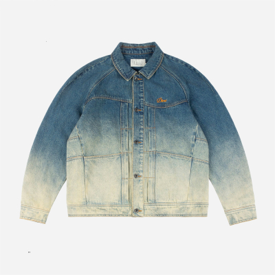 DIME - Denim Jacket - Dipped Sandblasted Indigo