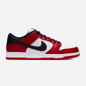 NIKE SB - DUNK LOW PRO J-PACK CHICAGO - Varsity Red / Black - White-VARSITY RED 