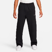 Nike - Solo Swoosh Men's Open Hem Brushed Back Fleece Pants - Black