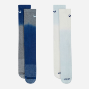 NIKE - EVERYDAY PLUS CUSH 2 PACK CREW SOCKS - Grey / Blue