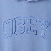 OBEY - PIGMENT COLLEGIATE EXTRA HEAVY HOOD - Pigment coronet blue