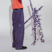 Poetic Collective - Painter Pants - Purple Acid Wash Denim