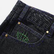 Butter Goods - Spider Denim Jeans (BAGGY) - Washed Black