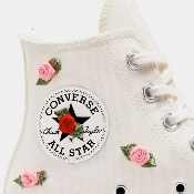 Converse - Chuck Taylor 70 Hi "Roses" -  Egret/Red/Lt Jellyfish Jitter