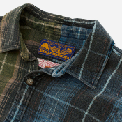 Deus Ex Machina - Genesis Embro Flannel Shirt - Blue Check