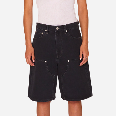 OBEY W - Shift Panel Short - Digital Black Faded Wash