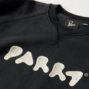 PARRA - BLOB LOGO CREW NECK SWEATSHIRT - Washed Black