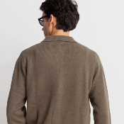 Rhythm - MOHAIR BUTTON UP KNIT - Olive