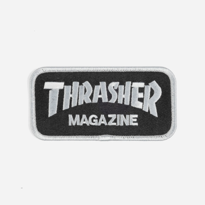 Thrasher - Logo Patch - Black / Grey