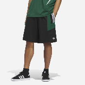 Adidas Skateboarding - Football Short - Black / Dark Green / White