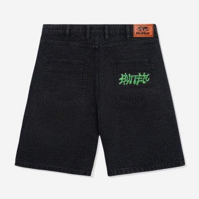 BUTTER GOODS - INK DENIM SHORTS - Worn Black