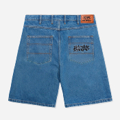 BUTTER GOODS - INK DENIM SHORTS - Worn Blue