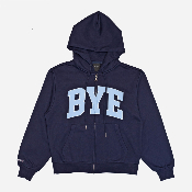 BYE JEREMY - BYE ZIP HOODIE - NAVY