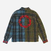 Deus Ex Machina - Genesis Embro Flannel Shirt - Blue Check