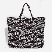 Fucking Awesome - AOP Stamp Logo Large Tote Bag - Black