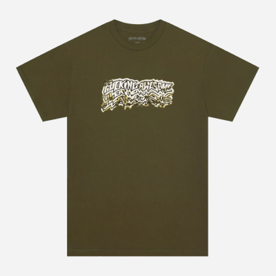 FUCKING AWESOME - BURNT STAMP TEE - Olive