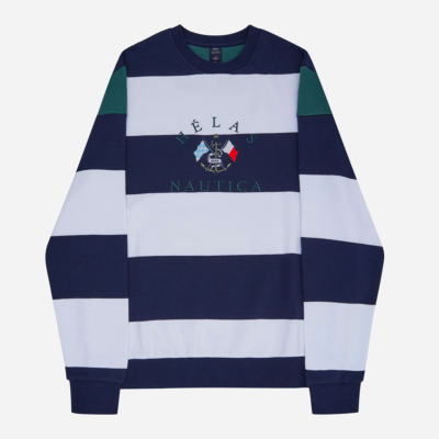 HELAS x NAUTICA - CREWNECK - Navy White