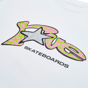 RAVE SKATEBOARDS - NEEDY TEE - White