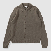 Rhythm - MOHAIR BUTTON UP KNIT - Olive