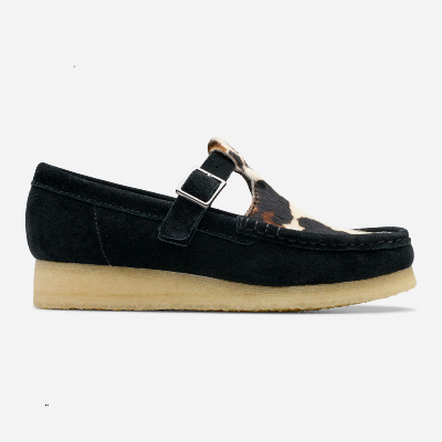 Clarks Originals - Wallabee T Bar Women - Black Interest