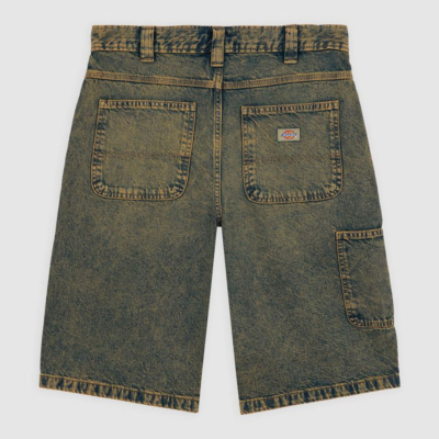 DICKIES - MADISON DENIM SHORT - Yellow Fade Indigo
