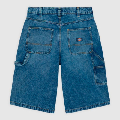Dickies W - Carpenter Denim Jort - Rinsed Fade