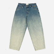 DIME - Baggy Denim Pants - Dipped Sandblasted Indigo