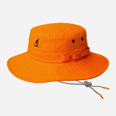 Kangol - Utility Cords Jungle Hat - Electric Kumquat