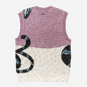 Nike SB - Snake Sweater Vest - Plum Dust/Light Orewood Brown/Black