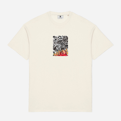 Poetic Collective - Burning Skull T-shirt - Ivory