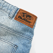 Butter Goods - Scribble Denim Shorts - Faded Light Blue