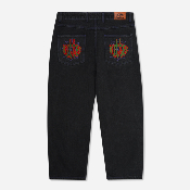 Butter Goods - Spider Denim Jeans (BAGGY) - Washed Black