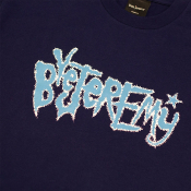 BYE JEREMY - SLIPPING TEE - Navy