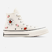 Converse - Chuck Taylor 70 Hi "Roses" -  Egret/Red/Lt Jellyfish Jitter