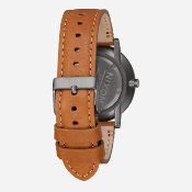 NIXON - PORTER LEATHER - Gunmetal / Charcoal / Taupe